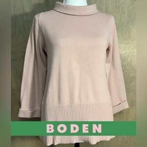 Boden Pink Pamela Jumper Cashmere Blend Sweater sz 8